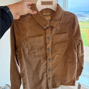 Brown Corduroy Kids‎ flannel Shirt